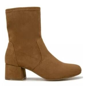 Kenneth Cole Reaction Women's Road Stretch Cognac Dress Booties Size 9